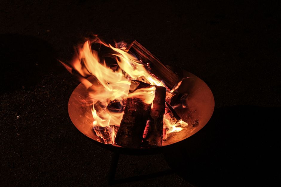 Group around a campfire