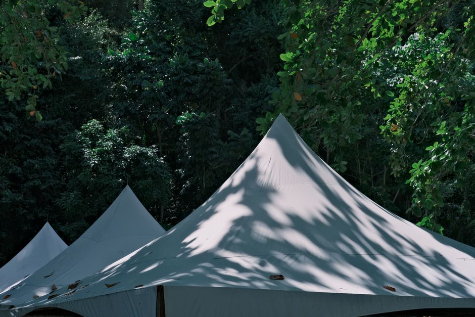 Tents at a summer camp